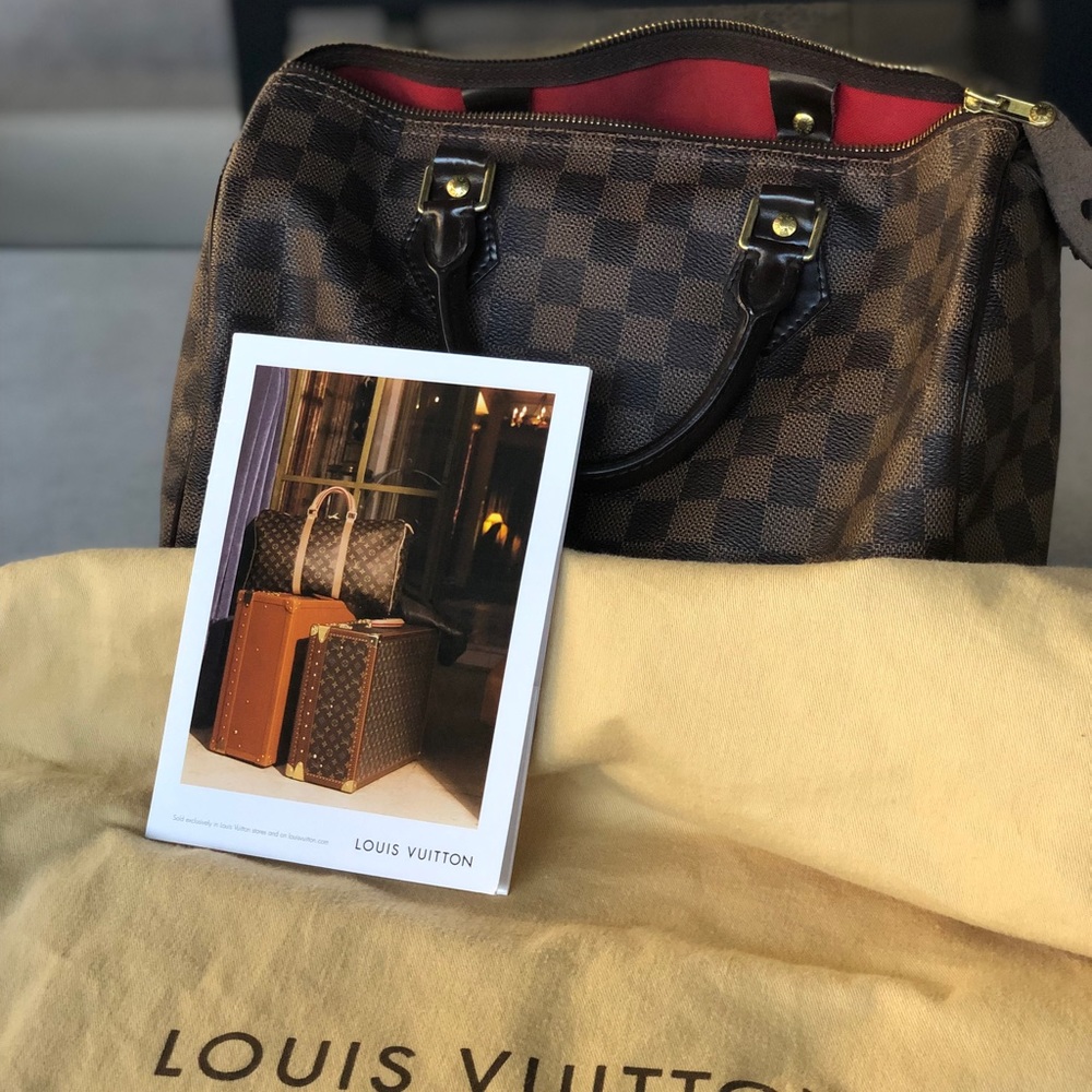 Louis Vuitton Damier Speedy 30 Purse Authentic